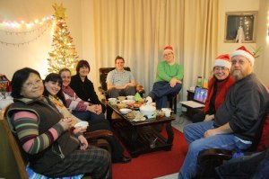 Christmas party with foreign teachers in China