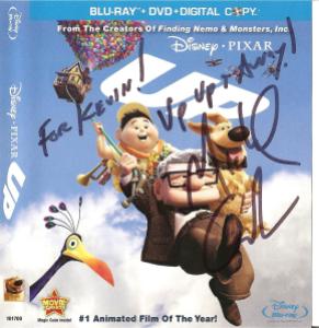 Up Blu-ray cover signed by Michael Giacchino