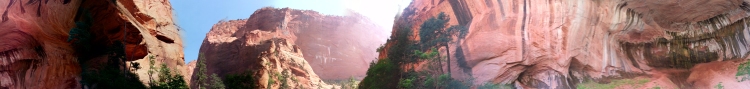 Kolob Canyons Taylor Creek Trail panorama