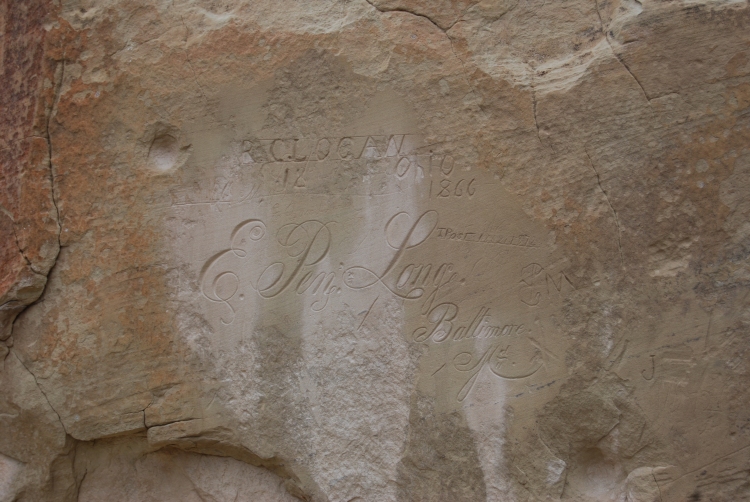 El Morro National Monument cursive inscription